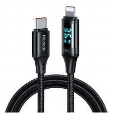 Kabelis Mcdodo CA-1030 USB-C uz Lightning, 36 W, 1,2 m (melns)