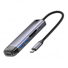 Mcdodo HU-7420 10 vienā USB-C centrmezgls (USB-C, HDMI, VGA, USB3.0*2, USB3.0*2, SD, TF)