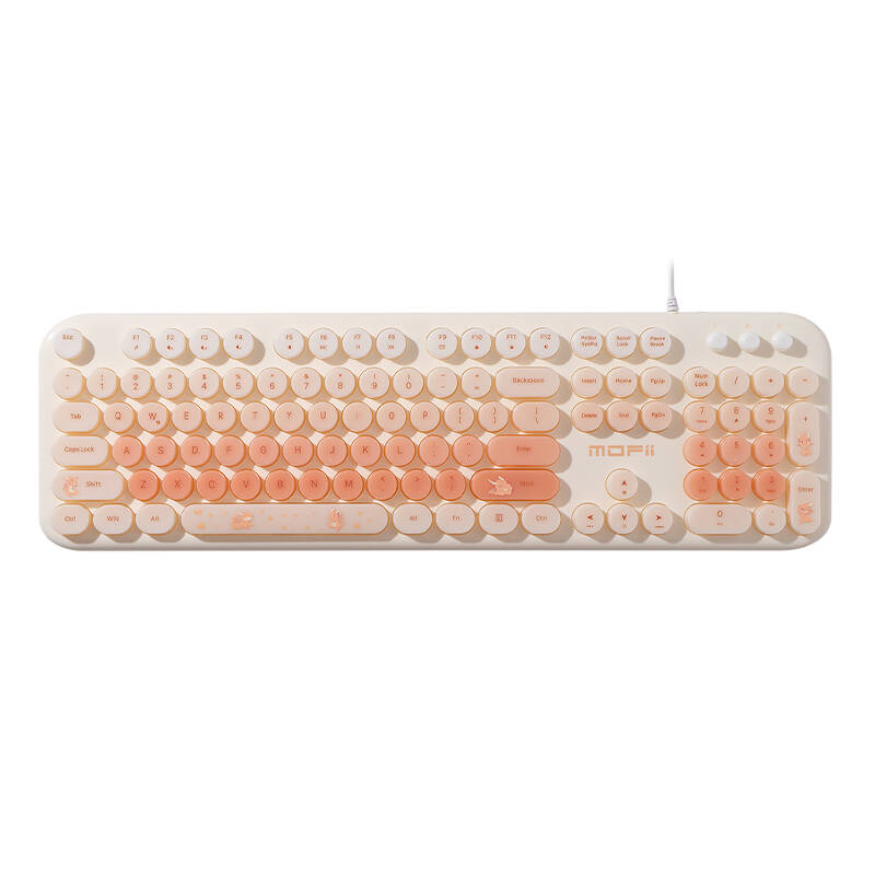 Mofii wired keyboard with backlight Love Me (Beige)