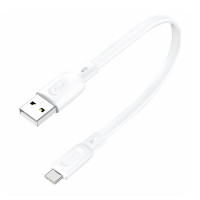 USB-A uz USB-C kabelis Foneng X107 3A, 0,25 m (balts)