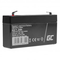 Green Cell Maintenance-free AGM VRLA Battery Green Cell AGM52 6V 1.2Ah (for alarm system, cash register, toy)