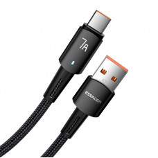 Essager USB-A to USB-C cable, Essager, EXC7A-CGB01-P, 100W, 0.5m (black)