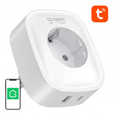 Gosund SP6 16A USB-C 20W Tuya viedā WiFi/Bluetooth elektrības ligzda