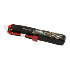 Gens Ace 25C 1500mAh 3S1P 11.1V Airsoft Gun Lipo akumulators ar T spraudni