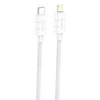 Kabelis USB-C uz Lightning Foneng XS02 PD27W, 1,2 m (balts)