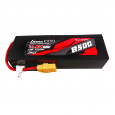 Gens Ace G-Tech 8500mAh 14,8V 60C 4S1P Lipo Battery Pack PC materiāla korpuss ar XT90 spraudni