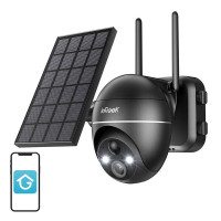 Bezvadu 5MP WiFi āra kamera ieGeek ZS-GX4S melna ar saules paneli