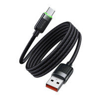 CA-5650 USB-A–USB-C kabelis, 6A, paštinums, 1,2 m