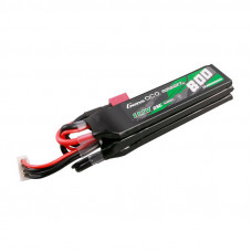 Gens ace 25C 800mAh 3S1P 11.1V NUNCHUCK 3X Airsoft Gun Lipo akumulators ar Deans(T) spraudsavienojumu