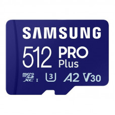 Samsung atmiņas karte Samsung Pro PLUS microSDXC 512GB 180/130 MB/s UHS-I U3 (MB-MD512SA/EU)