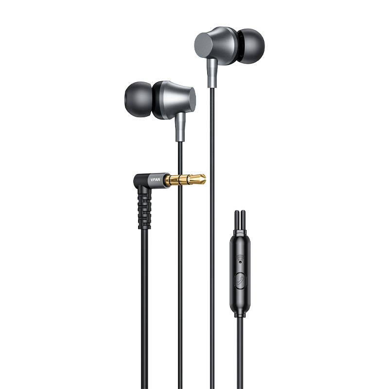 Vipfan Wired in-ear headphones VFAN M17, 3.5mm jack (black)