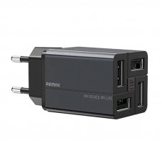 Sienas lādētājs Remax, RP-U43, 4x USB, 3.4A (melns)