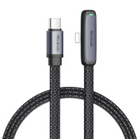 USB-C kabelis ar leņķi Mcdodo CA-3351,1,8 m (melns)