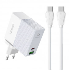 Sienas lādētājs, LDNIO A2620C USB, USB-C 65W + USB-C - USB-C kabelis