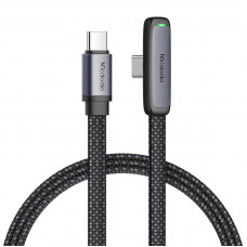 90 grādu kabelis no USB-C līdz USB-C Mcdodo CA-3360, 65 W, 1,2 m (melns)