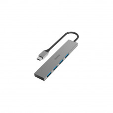 Hama 00200101 ārējais 4 portu USB-A centrmezgls — USB-C vīriešu