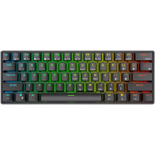 Mehāniskā tastatūra Royal Kludge RK61 RGB, sarkans slēdzis (melns)