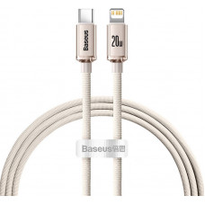 Baseus Kabel USB-C do iP Baseus Crystal Shine,  20W, 1.2m (różowy)