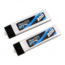 Gens Ace 200mAh 3.7V 45C 1S1P Lipo akumulators (2gab.)