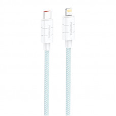 XS02 PD27W USB-C uz Lightning kabelis, 1,2 m (zils)