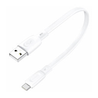 USB-A uz USB-C kabelis Foneng X107 3A, 0,25 m (balts)