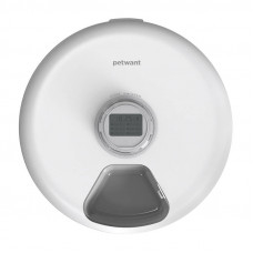 Petwant F19L automatic 6-chamber feed dispenser (white)