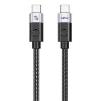 Orico 240 W USB-C uz USB-C uzlādes kabelis, 1 m (melns)