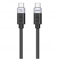 Orico 240 W USB-C uz USB-C uzlādes kabelis, 1 m (melns)