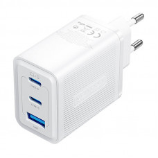 Sienas lādētājs, Vention, FERW0-EU, 2xUSB-C, USB-A, 65W/65W/30W, GaN (balts)