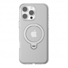 Torras Ostand Spin Series Case for iPhone 16 Pro (Transparent)