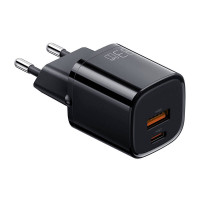 Mcdodo sienas lādētājs Mcdodo Nano GaN CH-0151, USB + USB-C, 33 W (melns)