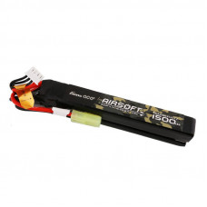 Gens Ace 25C 1500mAh 3S1P 11.1V Nunchuck 2X Airsoft Gun Lipo akumulators ar mini Tamiya spraudni