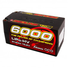 Gens Ace Redline Series 6000mAh 15.2V 130C 4S2P Hard Case 69# HV LiPo akumulators