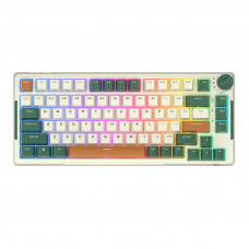 Bezvadu mehāniskā tastatūra Royal Kludge RKH81 RGB, debeszils slēdzis (zaļš)