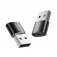 Joyroom Adapter USB male-female Type-C (2 pieces) Joyroom S-H152 (black)