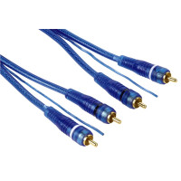 Hama 00062417 RCA kabelis, 2 spraudņi - 2 spraudņi ar tālvadības līniju, 5m zils