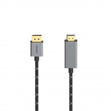 Hama 00200506 Video Cable, DisplayPort Plug - HDMI Plug, Ultra-HD 4K@60Hz 1.5m