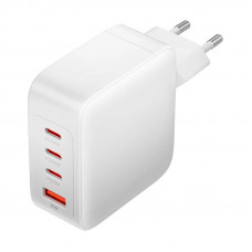 Vention Wall charger, Vention, FEIW0-EU,  3xUSB-C, USB- A, 140W/140W/30W/18W, GaN (white)