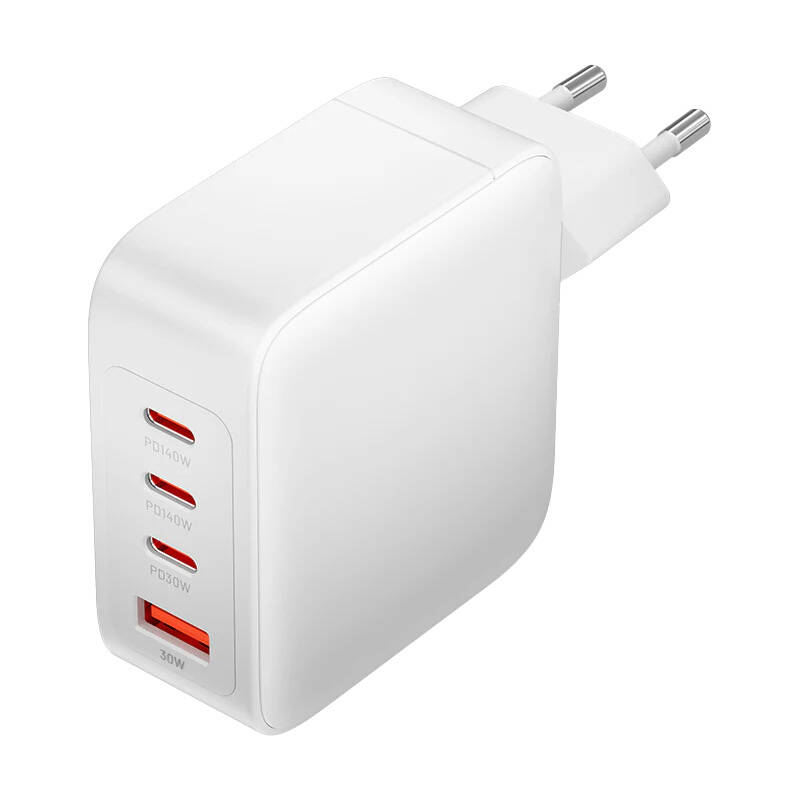 Vention Wall charger, Vention, FEIW0-EU,  3xUSB-C, USB- A, 140W/140W/30W/18W, GaN (white)