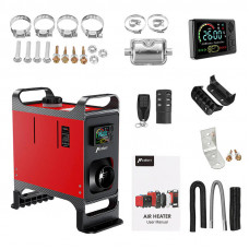 Hcalory stāvsildītājs HCALORY HC-A02, 8 kW, dīzelis, Bluetooth (sarkans)