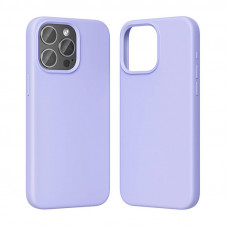 Silikona futrālis iPhone 15 Pro (violeta)