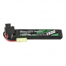 Gens Ace G-Tech 25C 1500mAh 3S1P 11.1V Airsoft Gun Lipo akumulators ar Tamiya