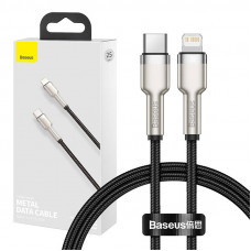 Baseus USB-C kabelis priekš Lightning Baseus Cafule, PD, 20W, 0,25m (melns)