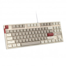 MK-STAR vadu tastatūra (retro balti pelēka)