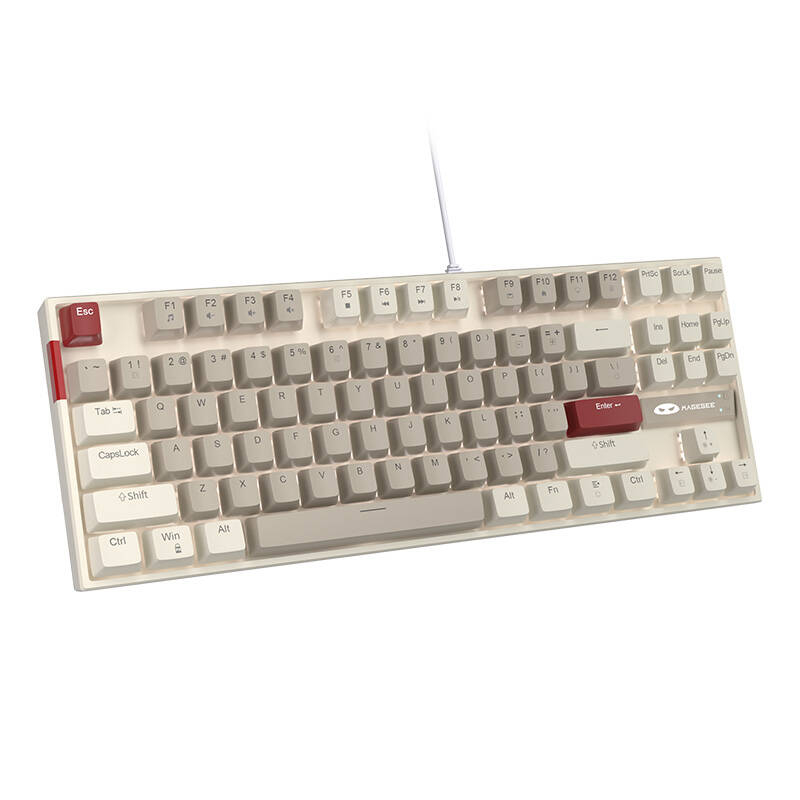 MK-STAR vadu tastatūra (retro balti pelēka)