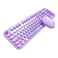 Mofii Lovely 2,4 G bezvadu tastatūras un peles komplekts (violeta)