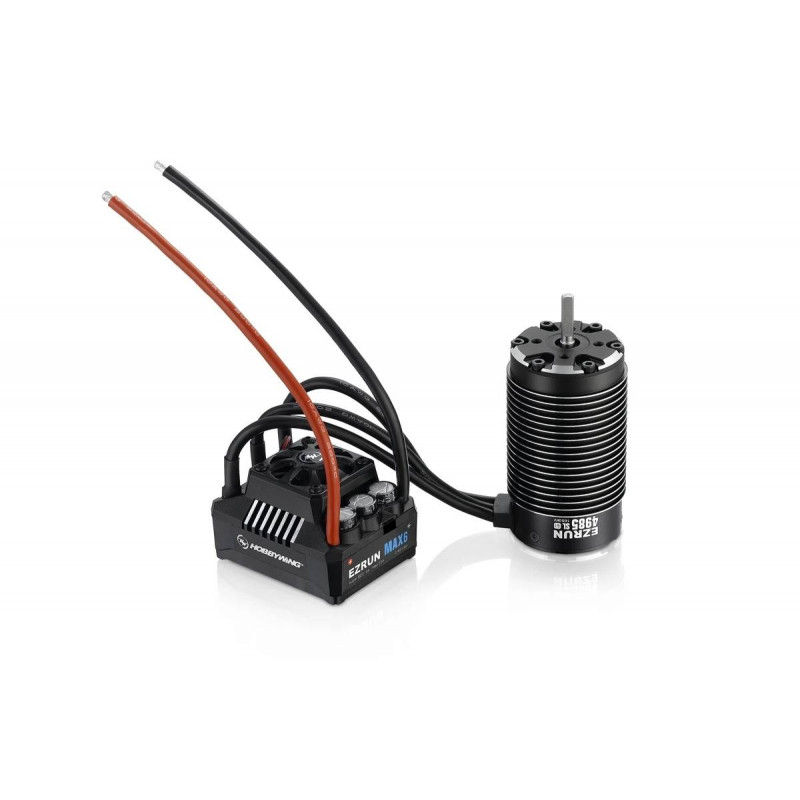 Hobbywing COMBO MAX6 + EZRUN 4985 - 1650KV - melns