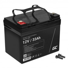 Bez apkopes AGM VRLA Green Cell AGM21 12V 33Ah akumulators (zāles pļāvējam, skrejritenim, laivai, ratiņkrēslam)