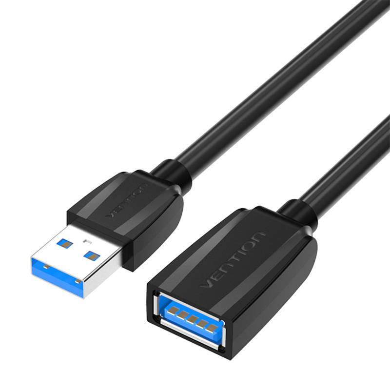 Pagarinātāja kabelis USB 3.0 vīrišķais USB uz sieviešu USB Vention VAS-A45-B300 1m (melns)