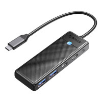 Hub 4in1 USB A3.0x2 + Type-C3.0x1 + PD100Wx1